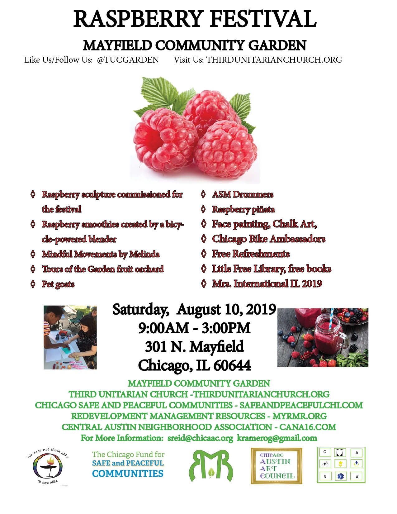 Raspberry Festival is Coming August 10th to Fulton and Mayfield